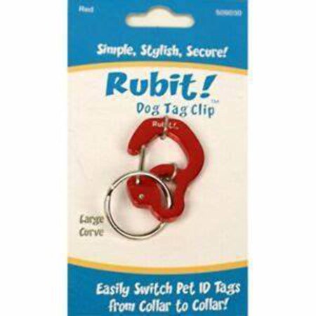 UPC: 0628586509030 | Rubit! Curve Shape Dog Tag Clip Large