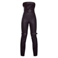 thumbnail image 5 of Black Buckle Detail Bandeau Coated Jumpsuit, 5 of 5