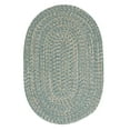 thumbnail image 3 of Colonial Mills 6' x 9' Mint Green And Beige Oval Handmade Braided Area Throw Rug, 3 of 7