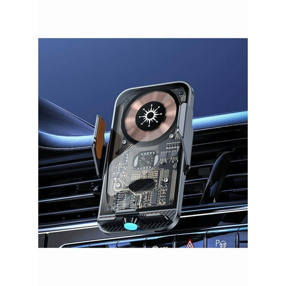 Car Charger, 15w Auto Clamping Charger Mount, 360° Rotatable Phone Mount for Car Vent, Anti Mistake Touch , for 14 14 Pro 13 13 Pro 12 12 Pro 11 11 Pro