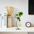 thumbnail image 3 of Deally Glass Bulb Vase with Modern Creative Bird Stand Hydroponic Propagation Planter for Pothos Scindapsus Indoor Plants Home Decor 1 Pack 10.04 Inches Tall, 3 of 8