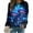 Multicolor-A, variant on Zwiiyzr Womens Long Sleeve Crewneck Sweatshirt Graphic Print Casual Pullover Cozy Warm French Terry Relaxed Fit Fall Winter Streetwear Multicolor