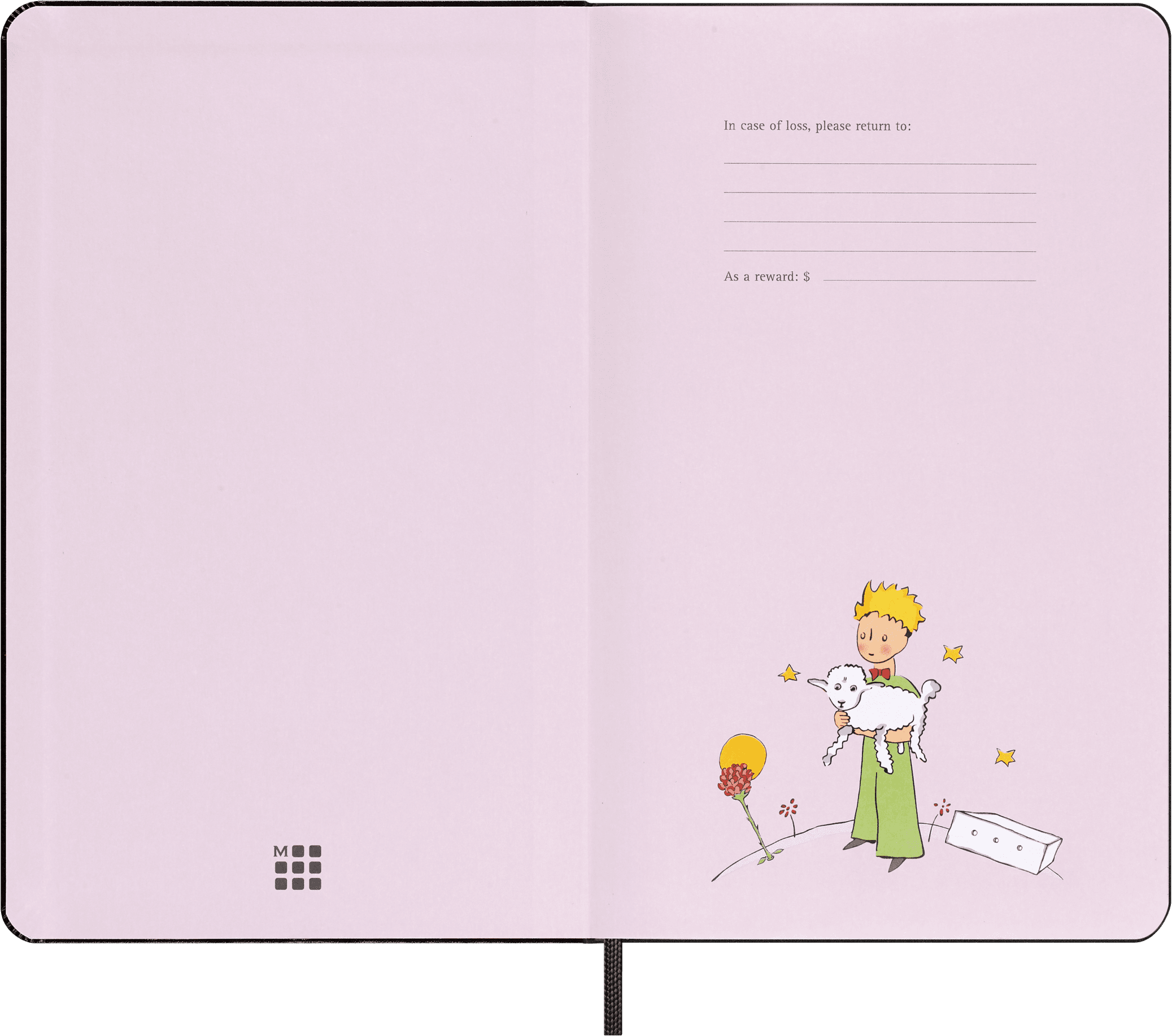Moleskine Limited Edition Le Petit Prince 80th Anniversary Notebook, Hard Cover, Large (5" x 8.5"), Ruled, Black