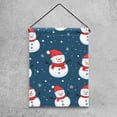 thumbnail image 4 of Christmas New Year Winter Snowman Snowflake Decorative Garden Flag for All Seasons, 12 x 18 Inch Small Vertical Double Sided Outside Decoration for Yard Farmhouse, 4 of 6