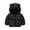 Black, variant on Kids Toddler Jacket Baby Boys Girls Winter Windproof Hooded Coat Warm Fall Outfits
