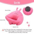 thumbnail image 7 of IFOYO Baby Sofa, Sit Me up Support Sitting Chair, Cute Animal Learning to Sit Cushion Seats, Pink Rabbit, 7 of 7