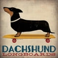 thumbnail image 2 of Fowler, Ryan 15x15 Gold Ornate Wood Framed with Double Matting Museum Art Print Titled - Dachshund Longboards, 2 of 4