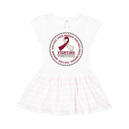 

Inktastic Fighting Together- Head and Neck Cancer Awareness Gift Toddler Girl Dress