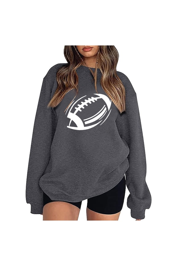 Fall Clothes Football Sweatshirt For Women Mama Sweatshirt Long Sleeve Hoodies Lightweight Sweatshirts For Women