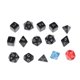 thumbnail image 1 of Juegos de dados poliédricos 15 piezas de acrílico de múltiples caras Dados de para niños Tablero Ganme Accesorios Magideal Juegos de dados poliédricos, 1 of 6
