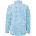 thumbnail image 3 of J. America B22928766 Womens Epic Sherpa Quarter-Zip Pullover, Sapphire Heather - Extra Large, 3 of 3
