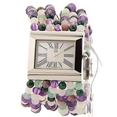 Movado 7101054 Womens Swiss Bellina Multicolored Pearl Bracelet Stainless Steel Watch