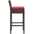 thumbnail image 2 of Modway Conduit Outdoor Patio Wicker Rattan Bar Stool, Multiple Colors, 2 of 3