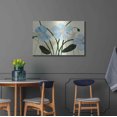 thumbnail image 4 of Luxe Metal Art 'Blue Poppies I' by Annie Warren, Metal Wall Art, 36"x24", 4 of 9