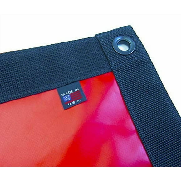 Tarp, 5' X 9' Red, Fire Engine Red, Vinyl, Heavy Duty, Weatherproof, Waterproof
