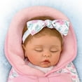 thumbnail image 5 of The Ashton - Drake Galleries Sweet Dreams Little One with Soothing Heartbest So Truly Real® Lifelike Baby Doll by Linda Murray 16-inches, 5 of 7