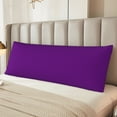 thumbnail image 6 of Gaeub Purple Printed Long Body Pillowcase Envelope Closure 1 Pack Wrinkle for Night Sweats - 20x54 in, 6 of 8