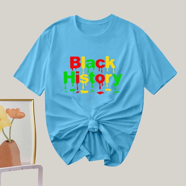 Lydiaunistar Women's Plus Size Spring Tops Casual Short Sleeve Round Neck Printed T-Shirt Lightweight Stretch Breathable for Spring Summer Blue