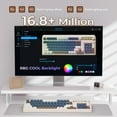 thumbnail image 3 of AULA S99 Gaming Keyboard, Wireless Computer Keyboards, Tri-Mode Bluetooth/2.4GHz/USB-C Custom Creamy Keyboard with Number Pad, RGB Backlit Media Knob Cute, 3 of 7