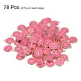thumbnail image 3 of Alphabet A-Z Enamel Letter Charm Jewelry Charm Enamel Initial Charm Gold Rose Red Pendant Charm, 78 Pack, 3 of 6