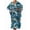 Blue Lines, variant on Women Animal Print Kaftan Dresses Plus Size Swimsuit Coverup 2025 Summer Bathing Suit Beach Dress Leopard Print One Size