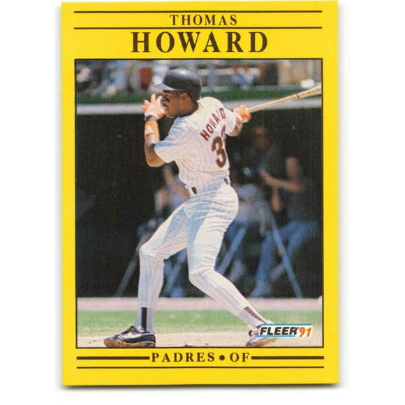 1991 Fleer Baseball 532 Thomas Howard San Diego Padres