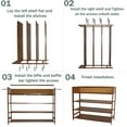 thumbnail image 6 of Bamboo Shoe Rack, 4-Tier Shoe Rack Organizer for Entryway Hallway Closet, Brown(31.50''L), 6 of 7