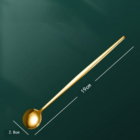 

Stainless Steel Cutlery Long Handle Bibimbap Spoon Household Round Soup