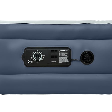 SERTA 18 RAISED QUEEN WITH NEVERFLAT PUMP BLUE