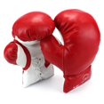 Pair of 6 Oz Children Kids Youth Lace Up Training Boxing Gloves w/ Soft