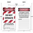 thumbnail image 2 of Etiquetas de bloqueo Accuform NMC 100 Danger Do Not Operation, 2 of 9