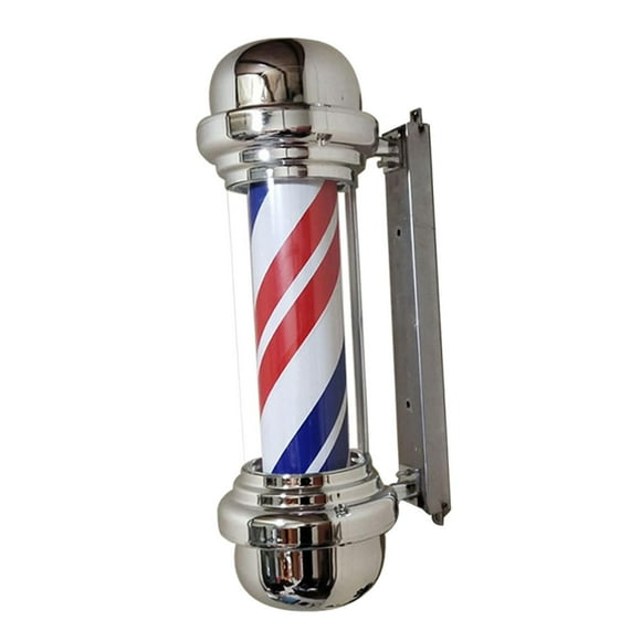 Rotating Barber Pole Lights LED Strips Neon Signs Night Lights Hanging Rainproof