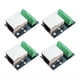 thumbnail image 1 of 4 Piezas RJ45 Ethernet Hembra Conector de Enchufe Placa Ruptura, 2,54 mm Terminal Adaptador Red Blindado, 1 of 5