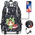 thumbnail image 1 of Minecraft Backpack Travel Bag with USB Student Bag, 1 of 5