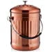 thumbnail image 2 of RED FACTOR Premium Compost Bin for Kitchen Countertop - Stainless Steel Food Waste Bucket with Innovative Dual Filter Technology - Includes Spare Filters (Matt Copper, 1.3 Gallon), 2 of 15