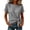 Black, variant on Womens Summer Short Sleeve Tops Trendy Gingham Plaid Tie-Waist Blouse, Casual Crew Neck Top