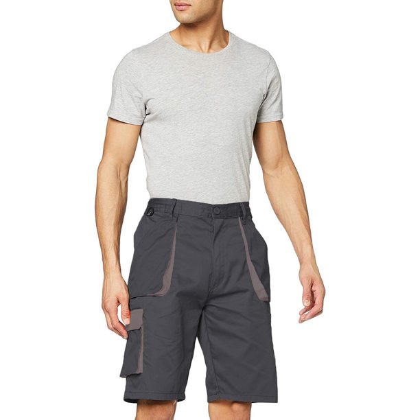 Portwest - Pantalón Corto Multibolsillos Texo Diseño Contraste para Hombre (Marino)