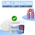 Drench No Rinse Shampoo and Conditioner Caps Waterless Hair Conditioning Cap Set 5 Pack