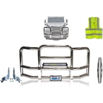 Full Front Bumper Grille Deer Brush Moose Guard Compatible with Freightliner Cascadia 2018 