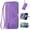 Purple, variant on for Samsung Galaxy A13 5G, Samsung Galaxy A13 5G Wallet Case for Women Men, Durable Embossed PU Leather Magnetic Flip Zipper Card Holder Phone Case with Wristlet Strap, Purple
