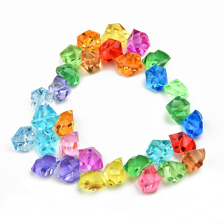Goodhd Plastic Gems Ice Grains Colorful Small Stones Children