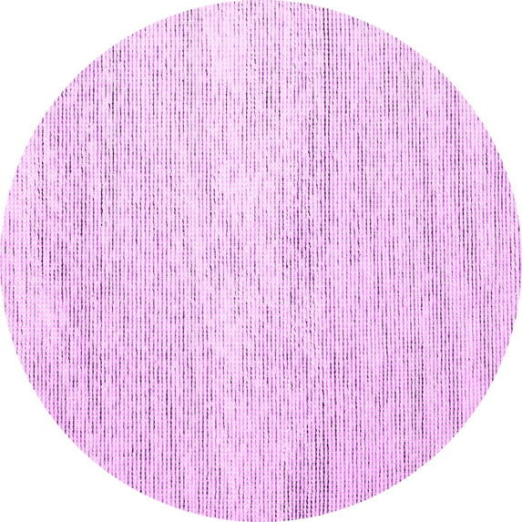 Ahgly Company Indoor Round Abstract Pink Contemporary Area Rugs, 8' Round