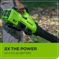 thumbnail image 6 of Greenworks 60V HC 4.0 Ah Battery 1807302, 6 of 14