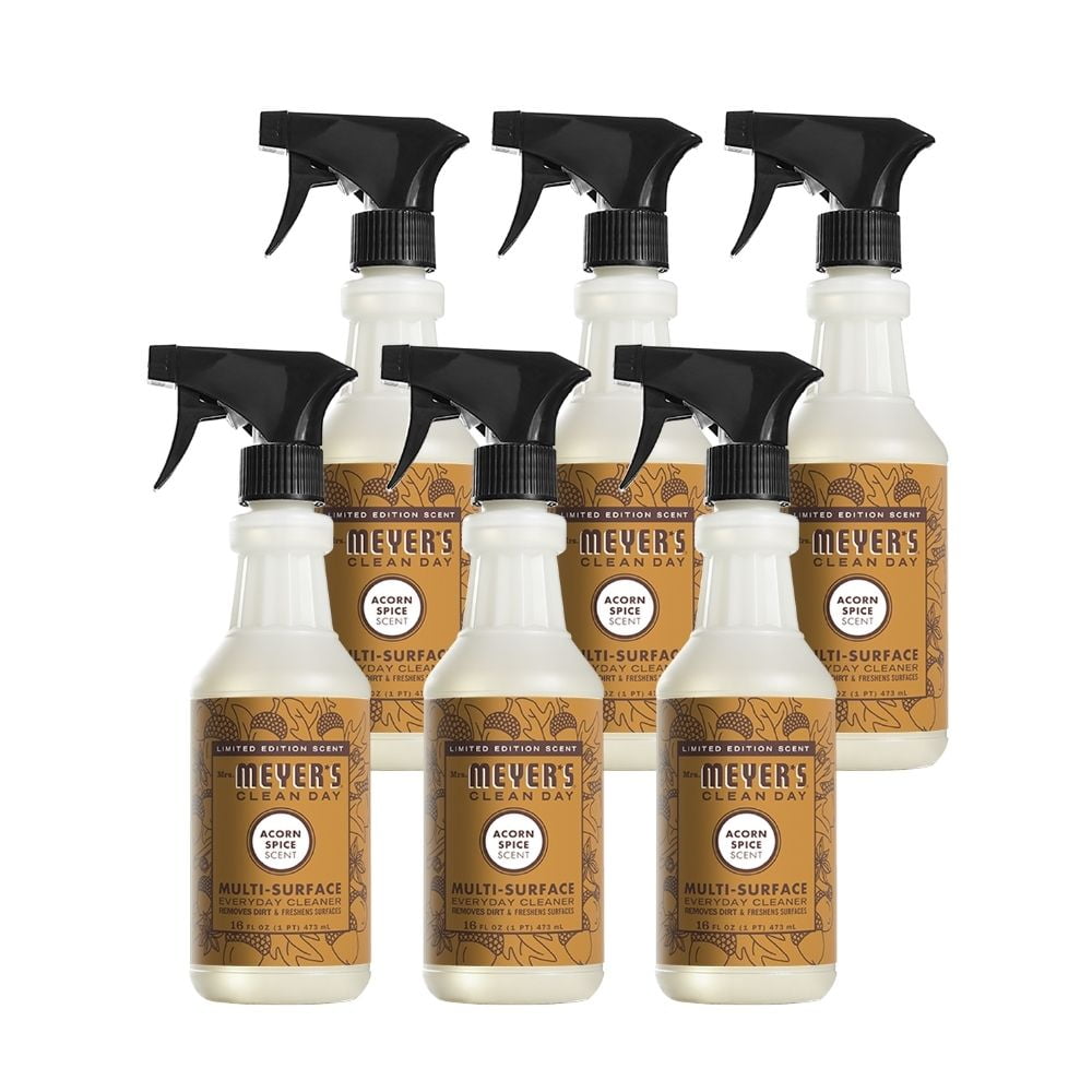 Mrs. Meyer's Multisurface Cleaner, Acorn Spice, 16 OZ (Pack of 6