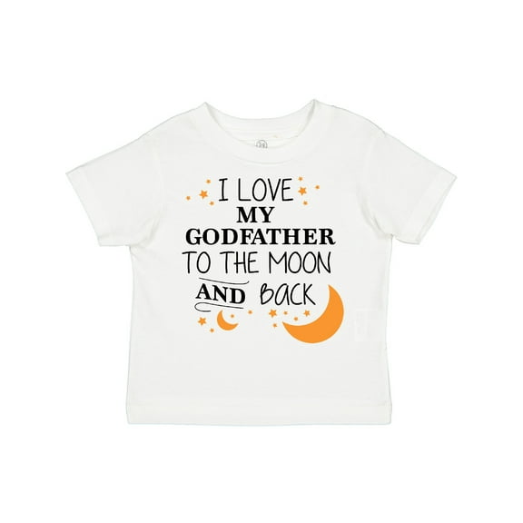Inktastic I Love My Godfather to the Moon and Back Boys or Girls Toddler T-Shirt