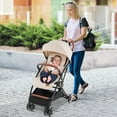 thumbnail image 2 of Babyjoy Lightweight Baby Stroller Aluminium Frame with Net for Travel 15 lbs Beige, 2 of 10