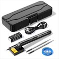 thumbnail image 1 of Soldador Portátil Recargable por USB, Mini Kit de Soldador de Hierro Eléctrico USB con Temperatura Ajustable de 3 Velocidades, Negro, 1 of 5