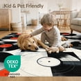 thumbnail image 4 of ODIKA Vinyl Record Minimalist Music Note Monochrome Disc Motif Retro Pet Friendly & Kids Safe Bedside for Bedroom, Nursery, RV, 4 of 7