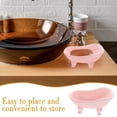 thumbnail image 5 of Minkissy Pink Ceramic Soap Dish Holder with Drain Hole for Storage Fits Normal Soap and Kitchen Sponge, 5 of 8