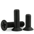 thumbnail image 3 of 100pcs Black Nylon Plastic Countersunk Screws M2.5x4mm, 3 of 5